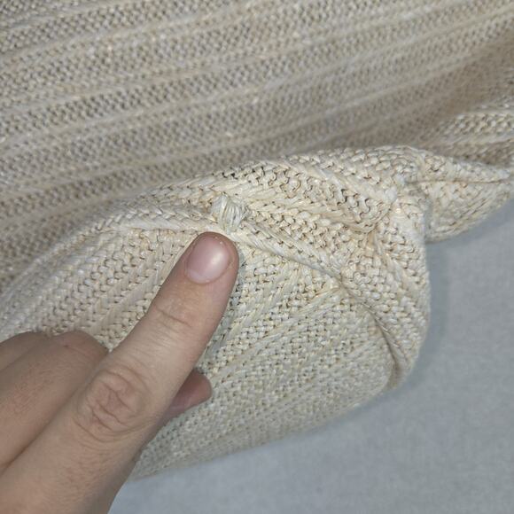 Vtg Red Camel Bag Tote Bags Purse Woven Straw Beach Pom Pom Lagenlook NWT Pool - Picture 8 of 12